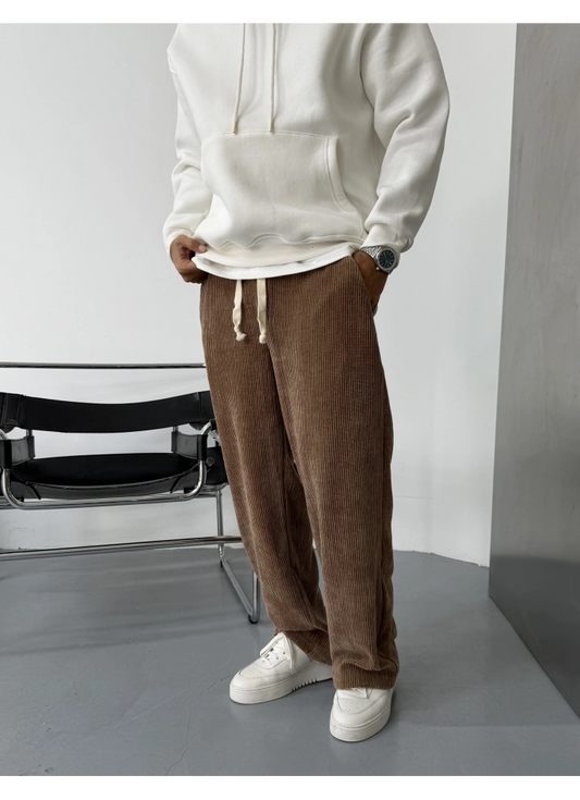 Premium Wide Wale Corduroy Trouser Brown